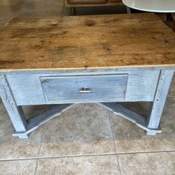 Rustic Wood Coffee Table 