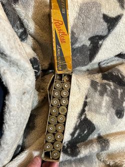 Vintage Rustler Ammunition Box with Rounds