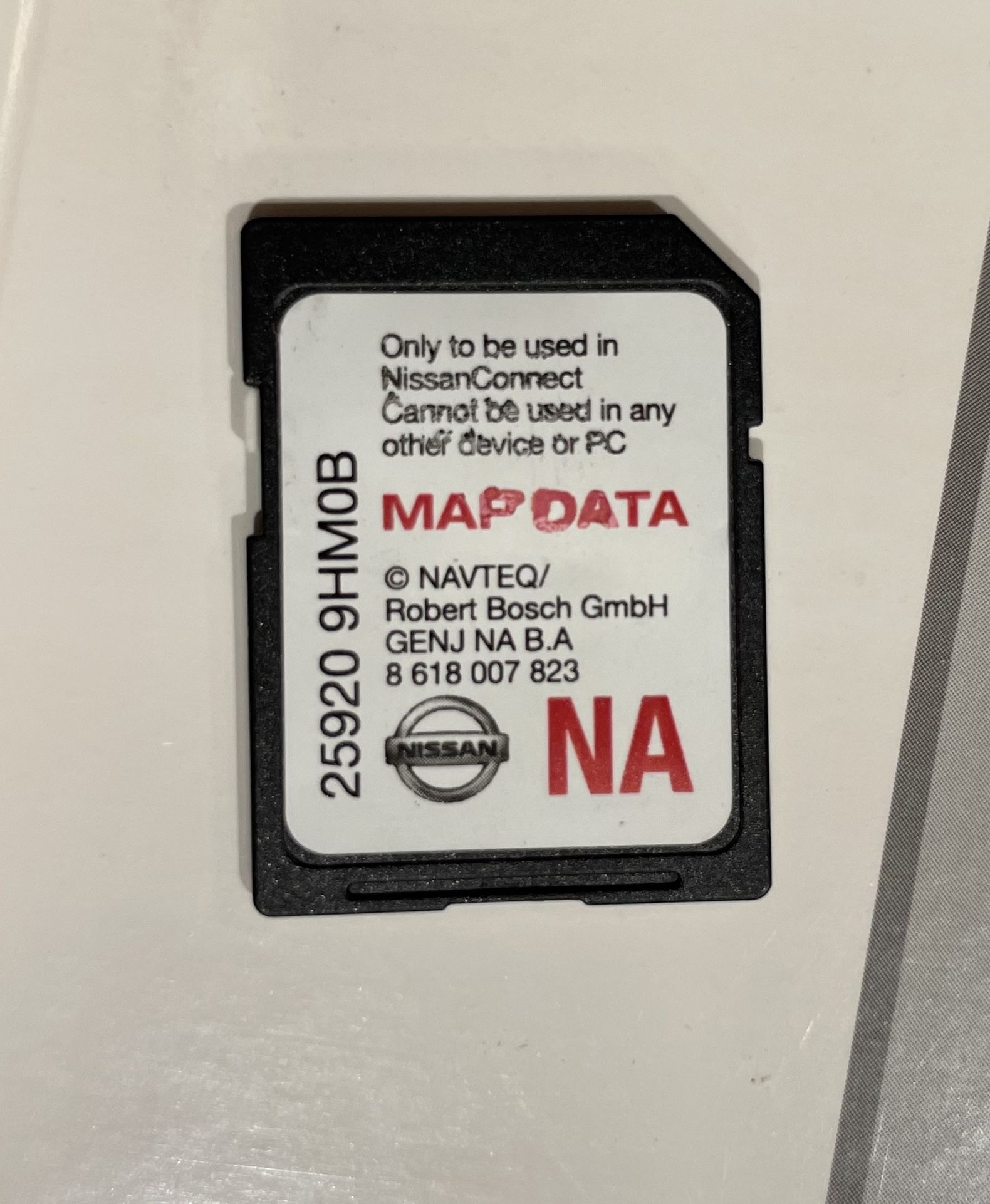 Nissan Sentra 2014 Navigation Card And Manual