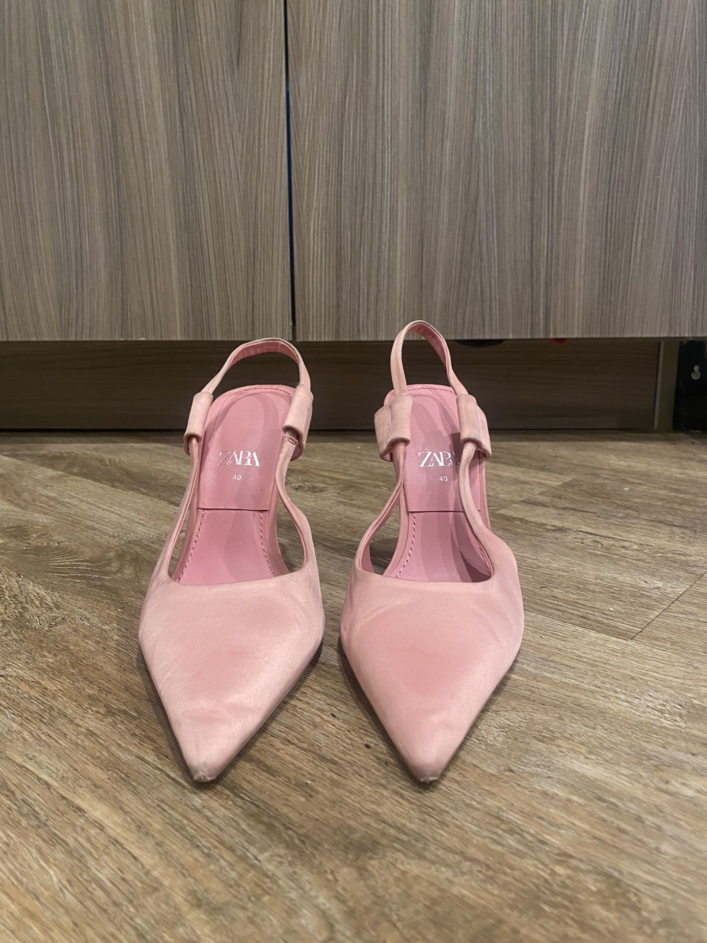 Zara Light Pink Heels Size 9