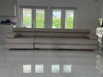 Italian leather sofa