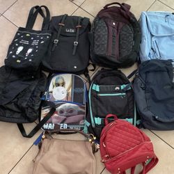 Backpacks and bags $10