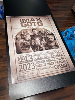 Exclusive IMAX Guardians of the galaxy poster (2023)