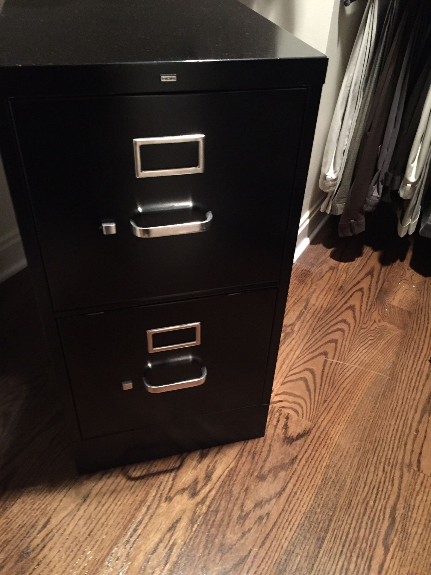 Two drawer file cabinet