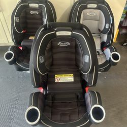 3 (Separate) Graco 4Ever 4 in 1 Car Seats