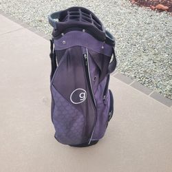 MG Master Grip 14 Way Cart Bag Purple/Blue/Black 