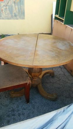 Antique wood table