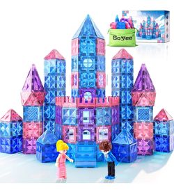 (NEW) Diamond Magnetic Building Blocks - Princess Toys for 3-8 Year Old Girls & Boys - 3 4 5 6 Year Old Girl Birthday Xmas Present Preschool K12 Class