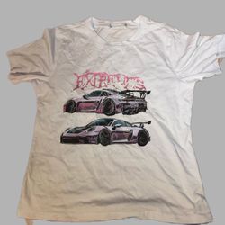 White “EXOTICS” Car Graphic T-Shirt – Street / JDM Style
