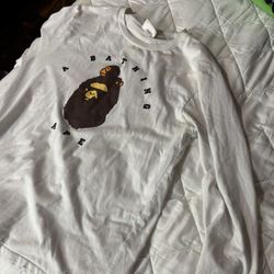 White Bape Long Sleeve Shirt