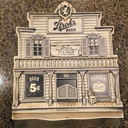 Vintage Strohs Plastic Beer Sign 