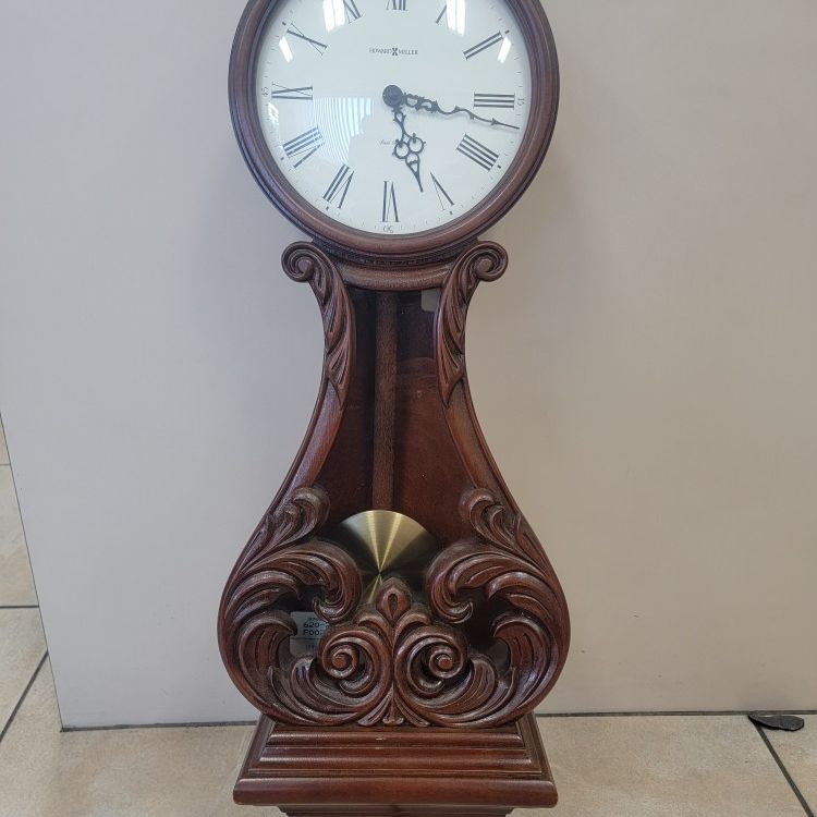 HOWARD MILLER VALENCIA BANJO STYLE WOODEN WALLCLOCK 620-236 RARE