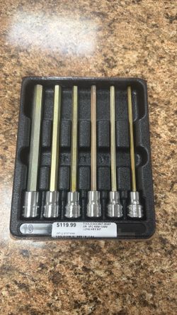 Snap-On Socket 5pc 4mm-10mm Long Hex Bits