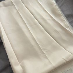 2 yds 4” x 58” width new beige satin chiffon fabric