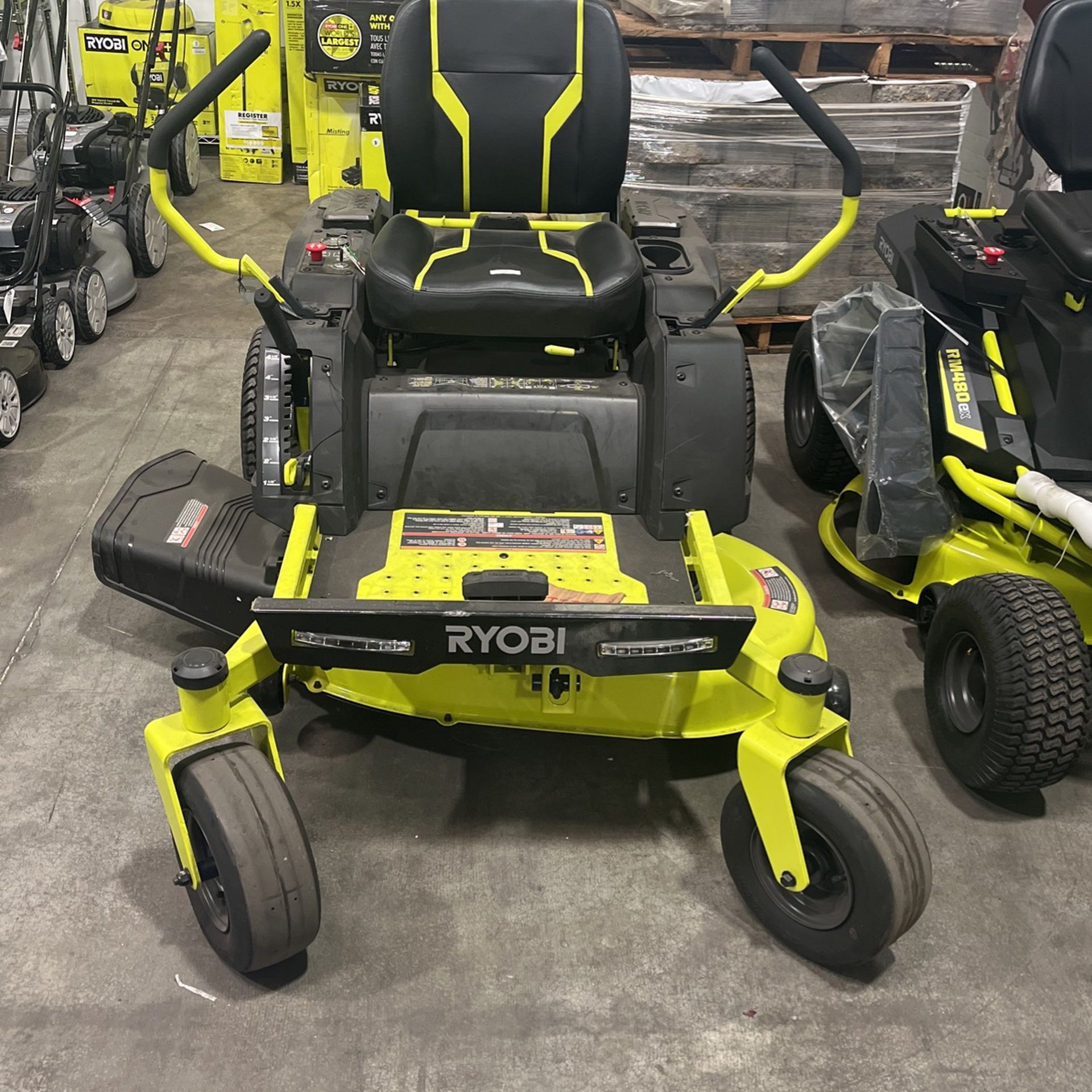 Ryobi 48V 42-inch 75Ah Battery Electric Riding Zero Turn Mower. Friday Sale!