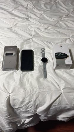 Pixel 9 Pro XL Hazel and Pixel Watch 2
