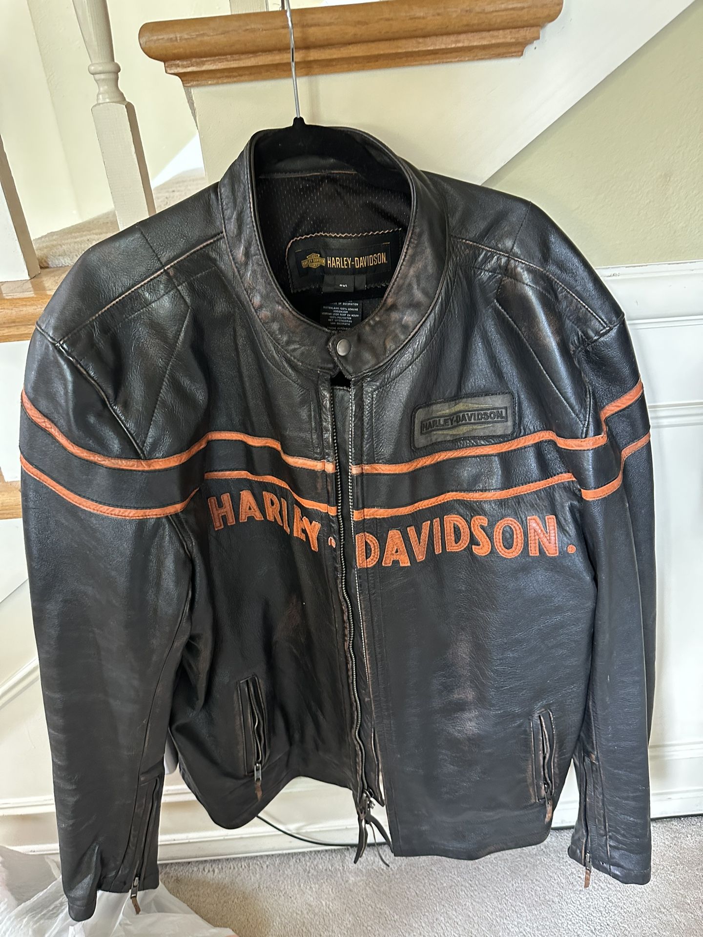 Harley Davidson Leather Bike Jacket 3xl