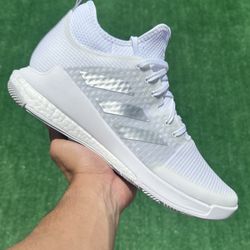 ADIDAS CRAZYFLIGHT MID “CLOUD WHITE / METALLIC SILVER” (Size 11, Women’s)