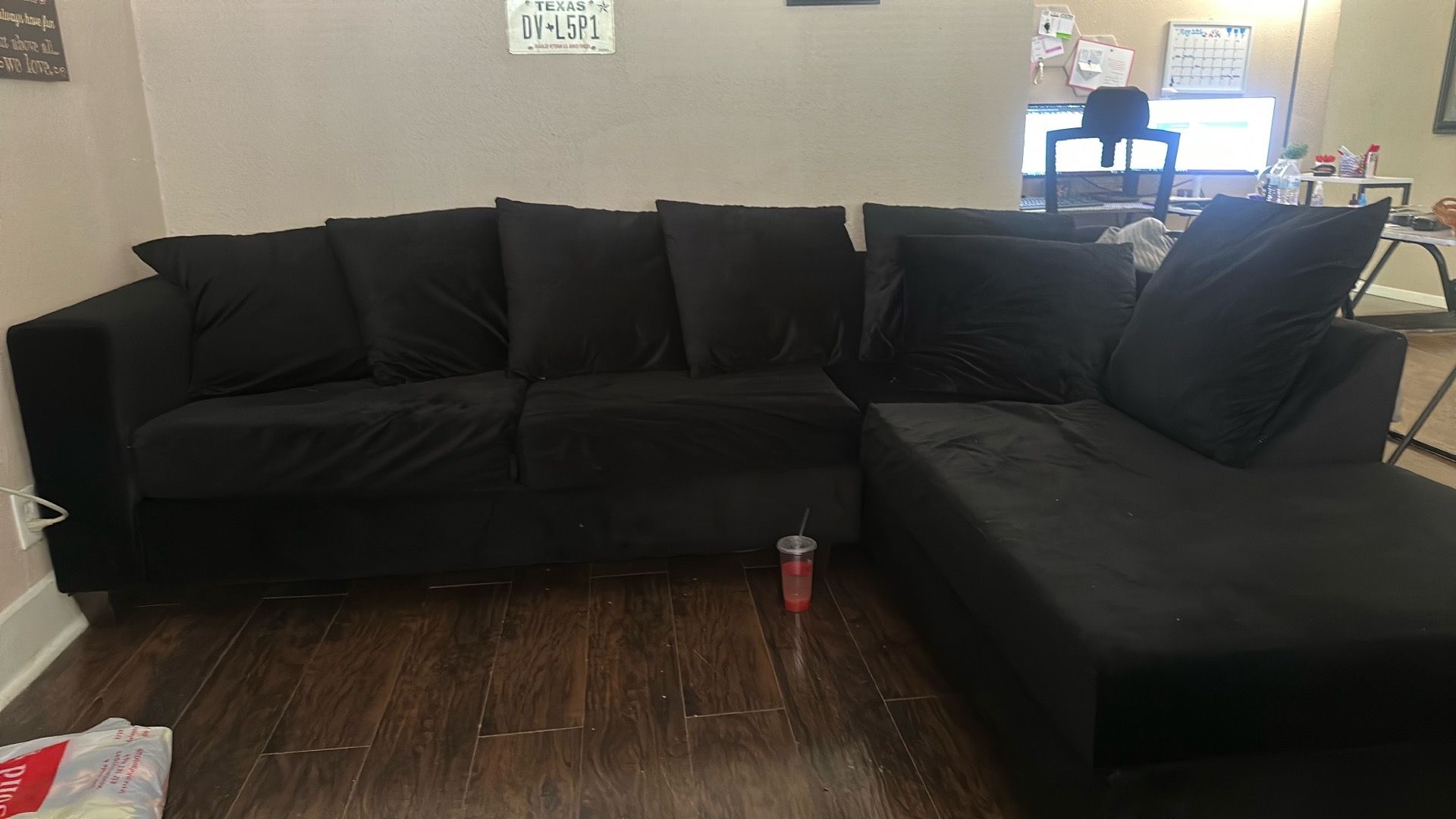 Sectional black