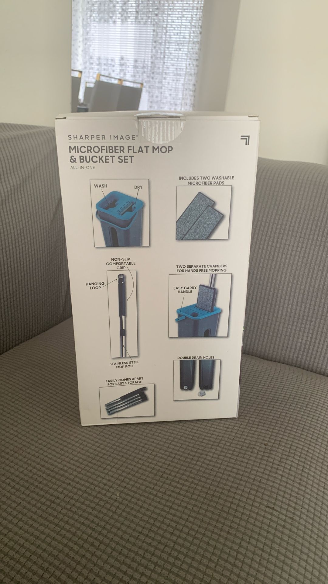 Microfiber Flat Mop & Bucket Set