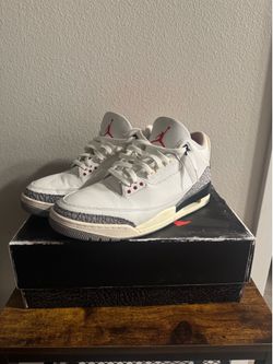 Jordan 3 White Cement Size 12.5