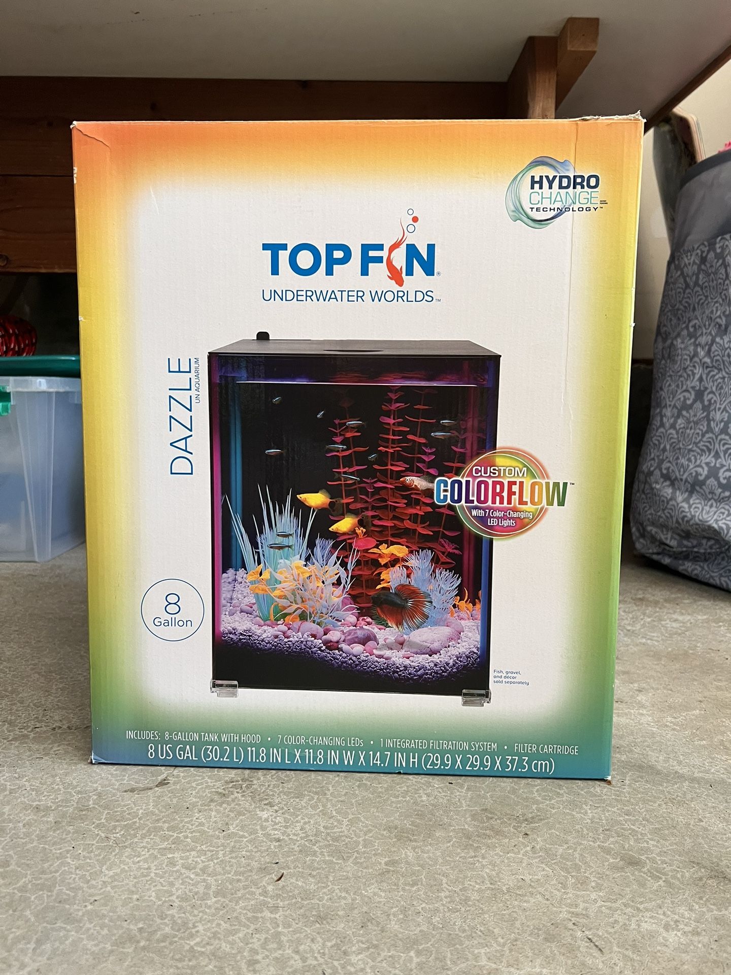 Top Fin 8gallon Fish Tank