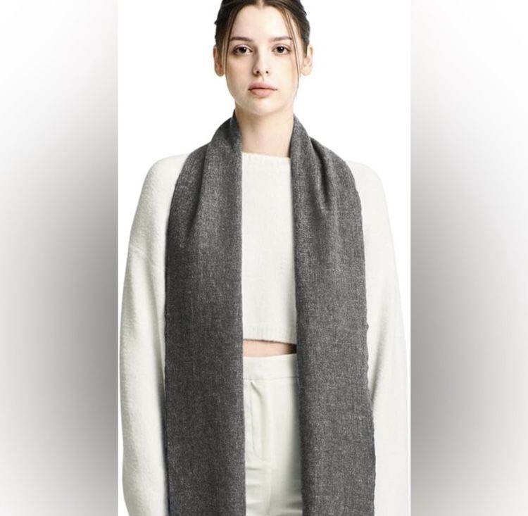 Women's Grey Scarf-wraps Bloggers Favorite 70”x37”