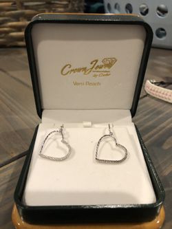 White Gold Earrings never worn