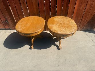 Oak end tables $25