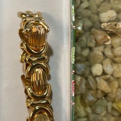Trimaran Gold Tone Bracelet 