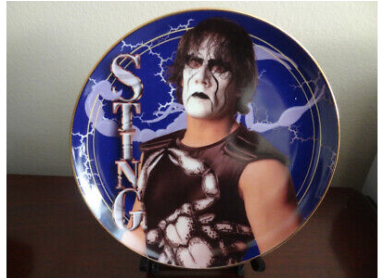 WCW Wrestler Sting 1988 Collectors Plate- *Hamilton Collection*