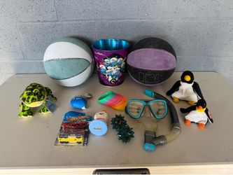 Basketballs and kids toys