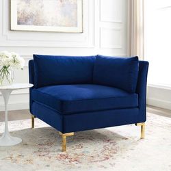 Velvet Accent Chair 
