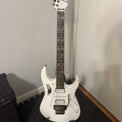 White Ibanez Guitar 