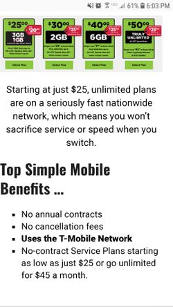 Activation simple mobile, t mobile