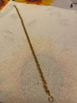 Vintage 13 inch Gold Toned Elgin Pocket Watch Chain