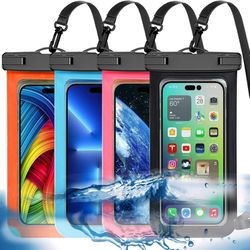 2 Waterproof Phone Pouch, Large Phone Waterproof Case Dry Bag (Protection Level: IP68) Outdoor Sports for Apple iPhone,Samsung,and up to 7.5"