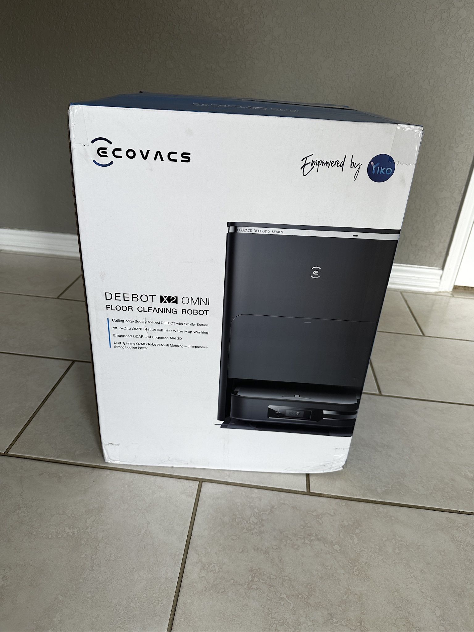 BRAND NEW Ecovacs DEEBOT X2 Omni Robot Vacuum & Mop – Unopened Box!