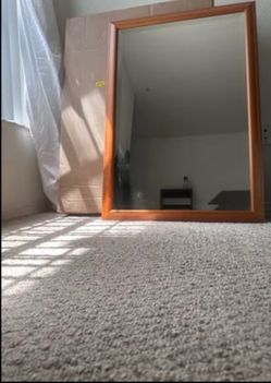 Rectangular Wood Framed Wall Mirror