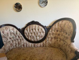 Antique Bat Medallion Couch