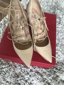 Valentino Lace Up Heels