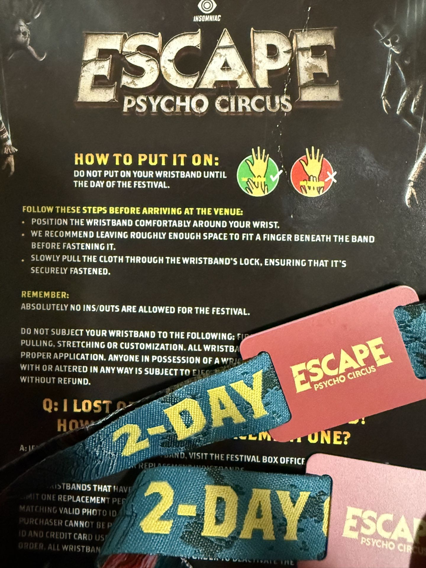 ESCAPE 2 DAY PASSES