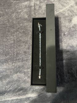 Zales Topaz Diamond Tennis Bracelet
