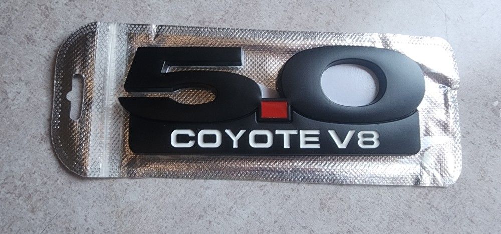 Mustang Coyote 5.0 Badge Emblem Adhesive Back See All Pics Sold Separately. SHIPPING AVAILABLE