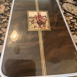 Vintage Travel Shaving Kit With Mirror Brush Cup Folding 