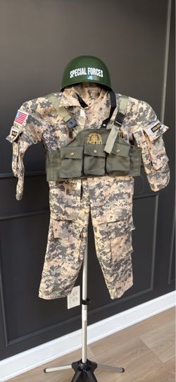 Kids Special Forces Military Costume Set - Size Small (4-6)