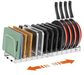 White Expandable Kitchenware Rack