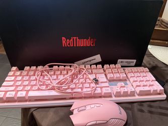 REDTHUNDER PINK GAMING WIRELESS KEYBOARD