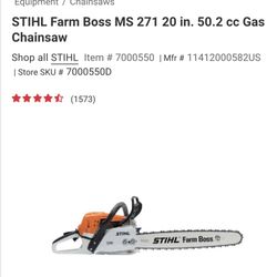 Stihl MS 271 Farmboss Chainsaw