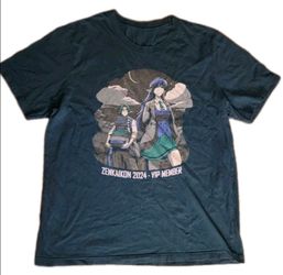 Anime - Zenkaikon 2024 VIP Member Graphic Tee - Blue/Green  XL